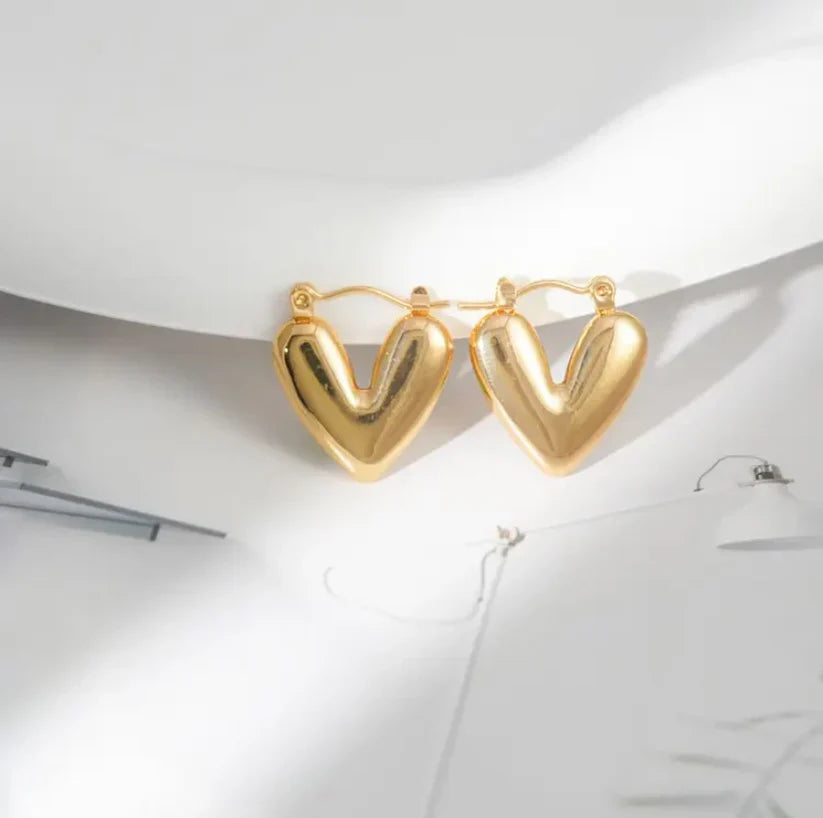 Hollow Heart Earrings