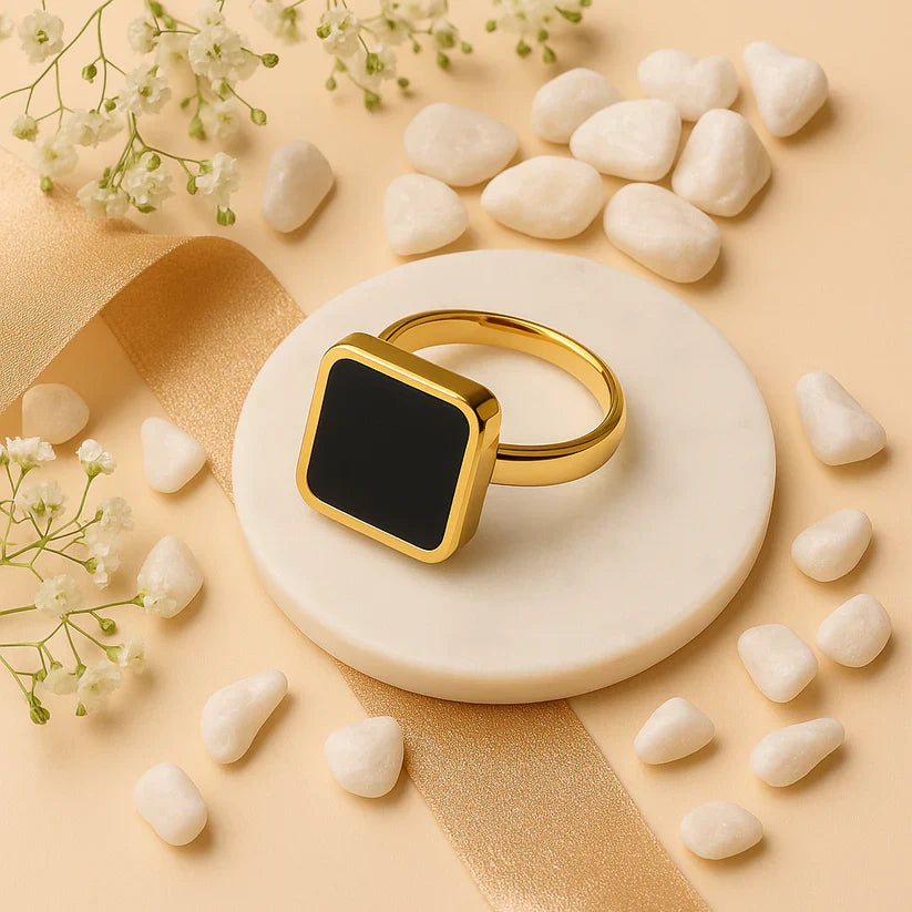Black Stone Ring
