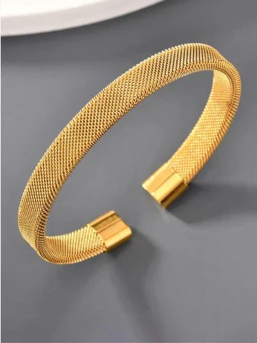 Elastic Woven Bangle & Ring