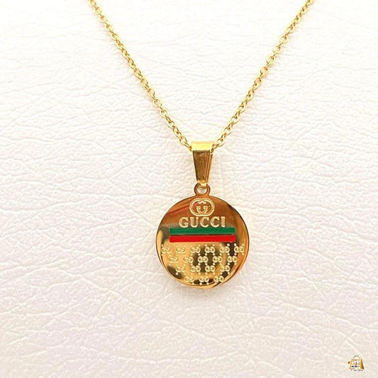 Green & Red Charm Necklace