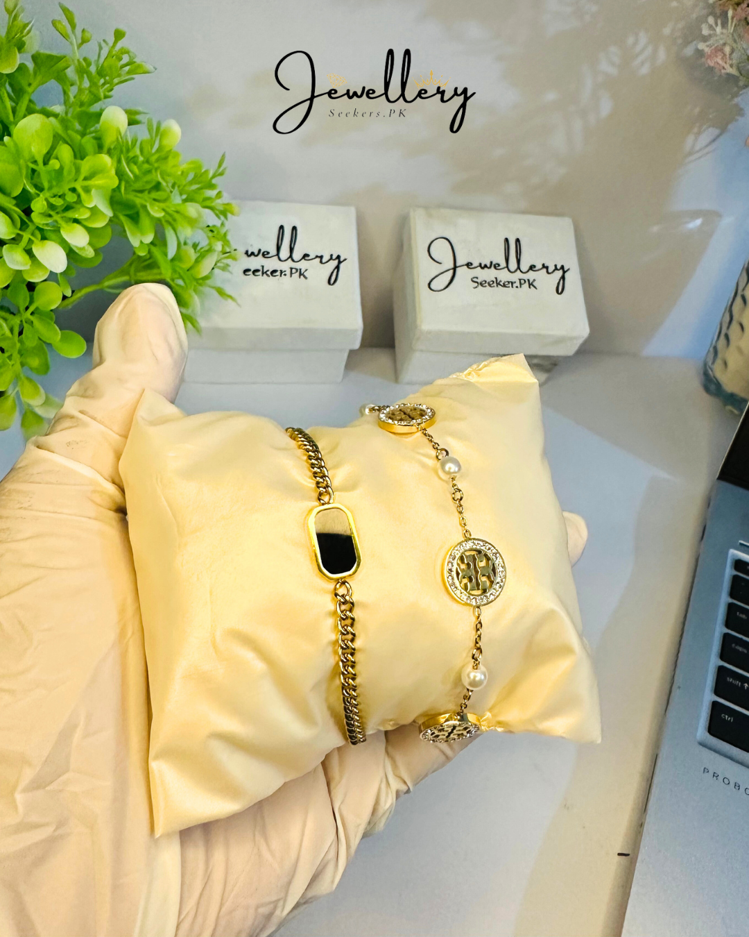 Black Stone & Tory bracelet Deal