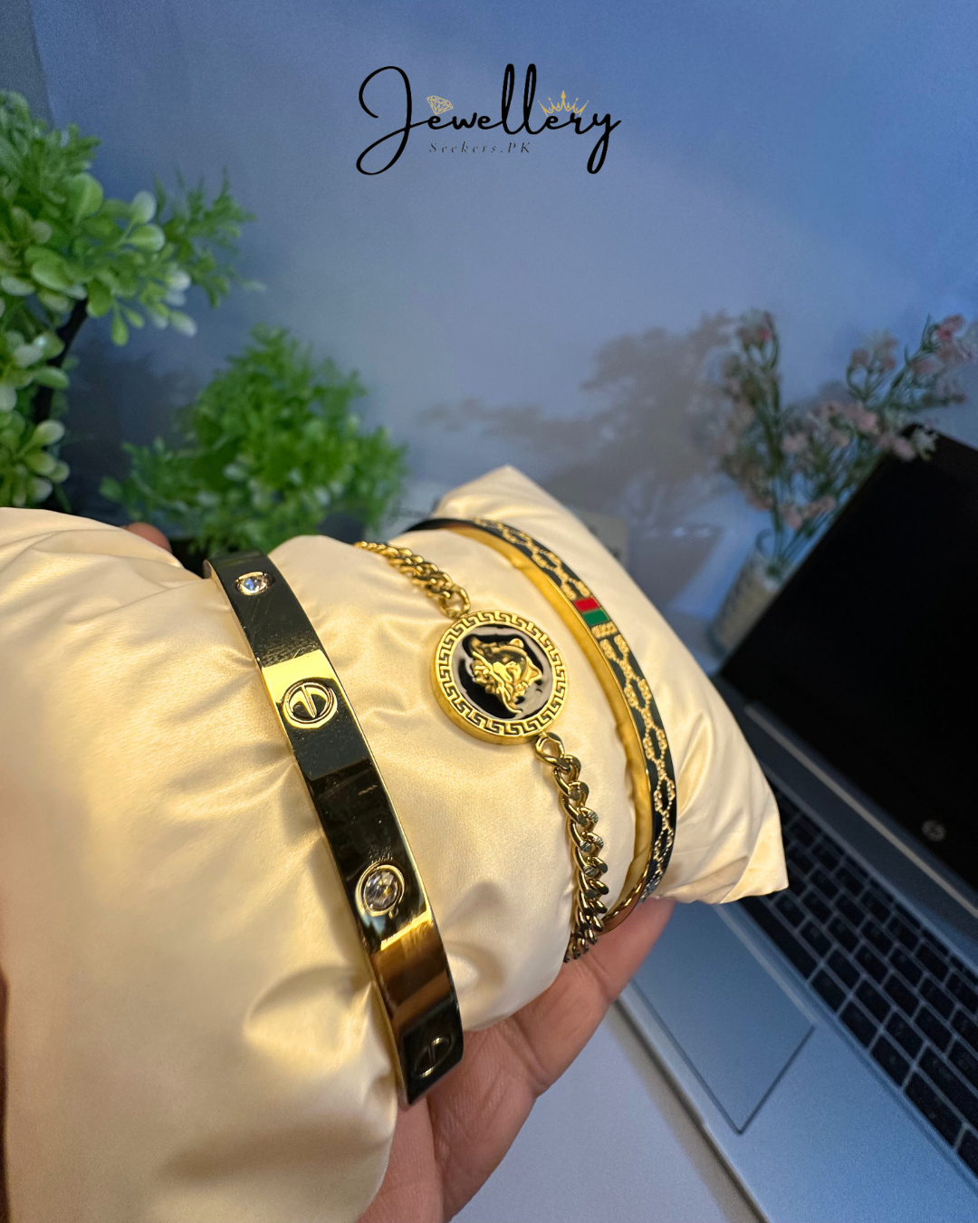 Gucci, Cartier & Versace Combo 3pcs