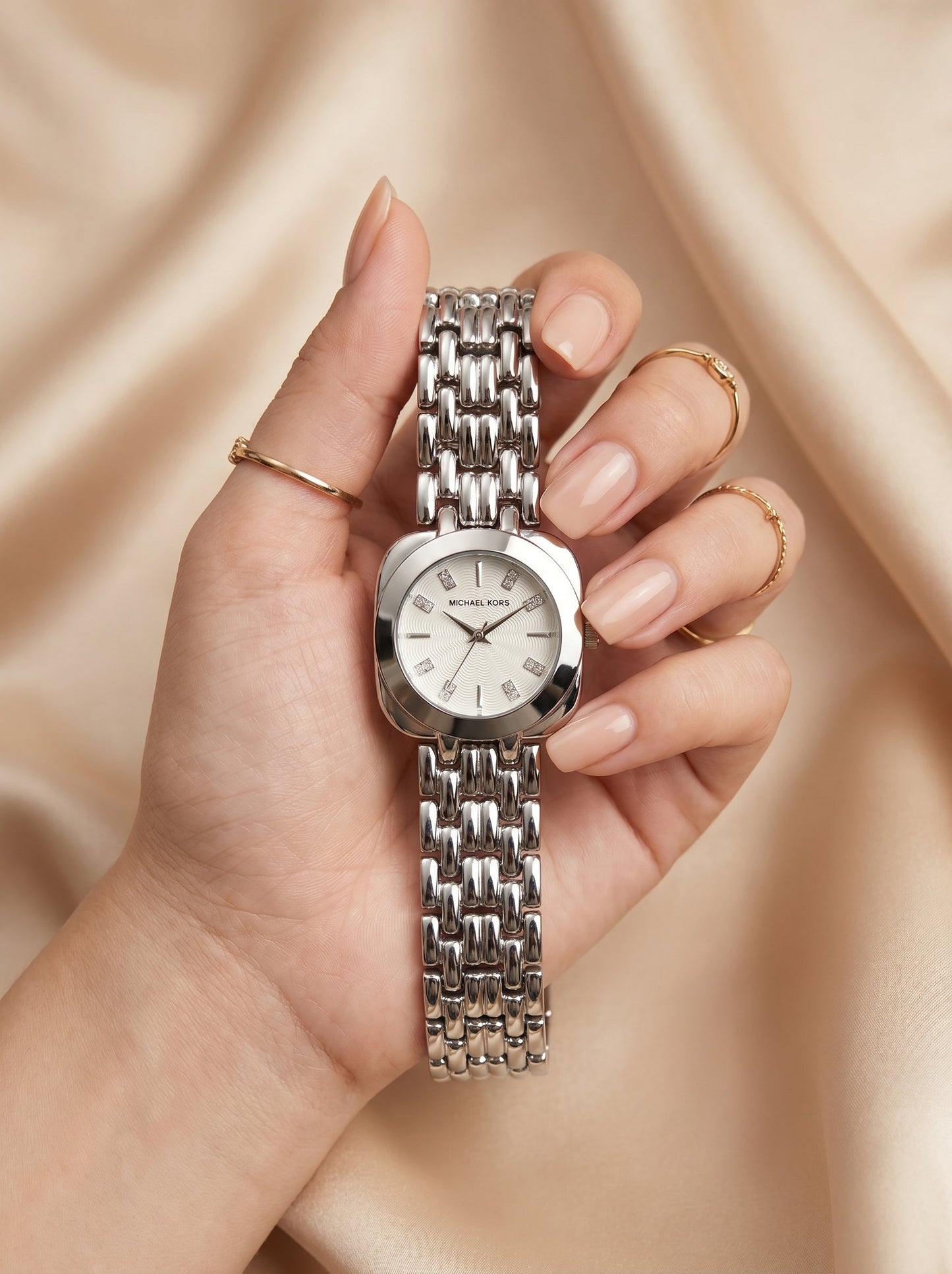 Michael Kors Emerald Women Watch (White Dial)