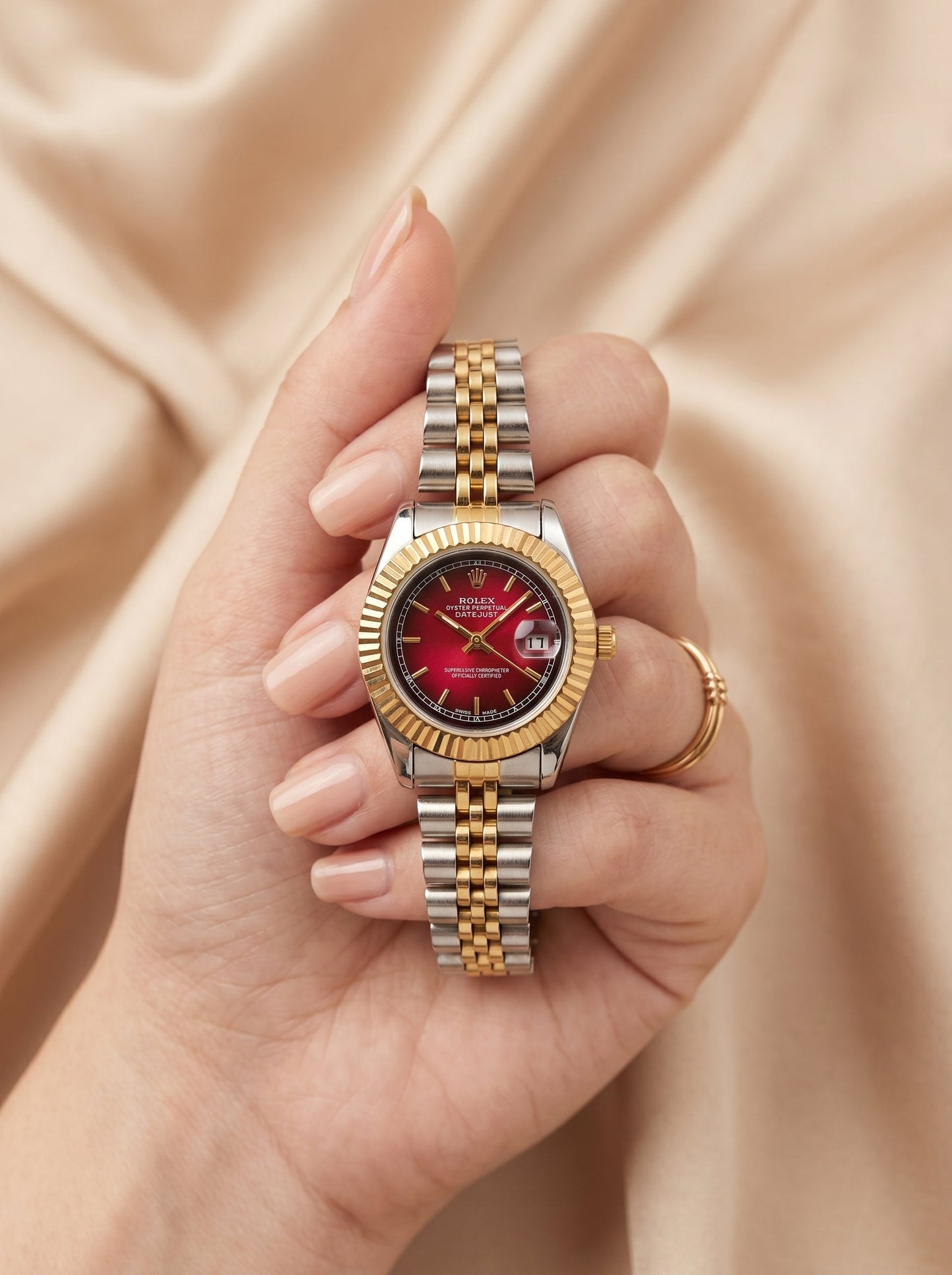 Rolex Premium Two-Tone (Reddish Dial)