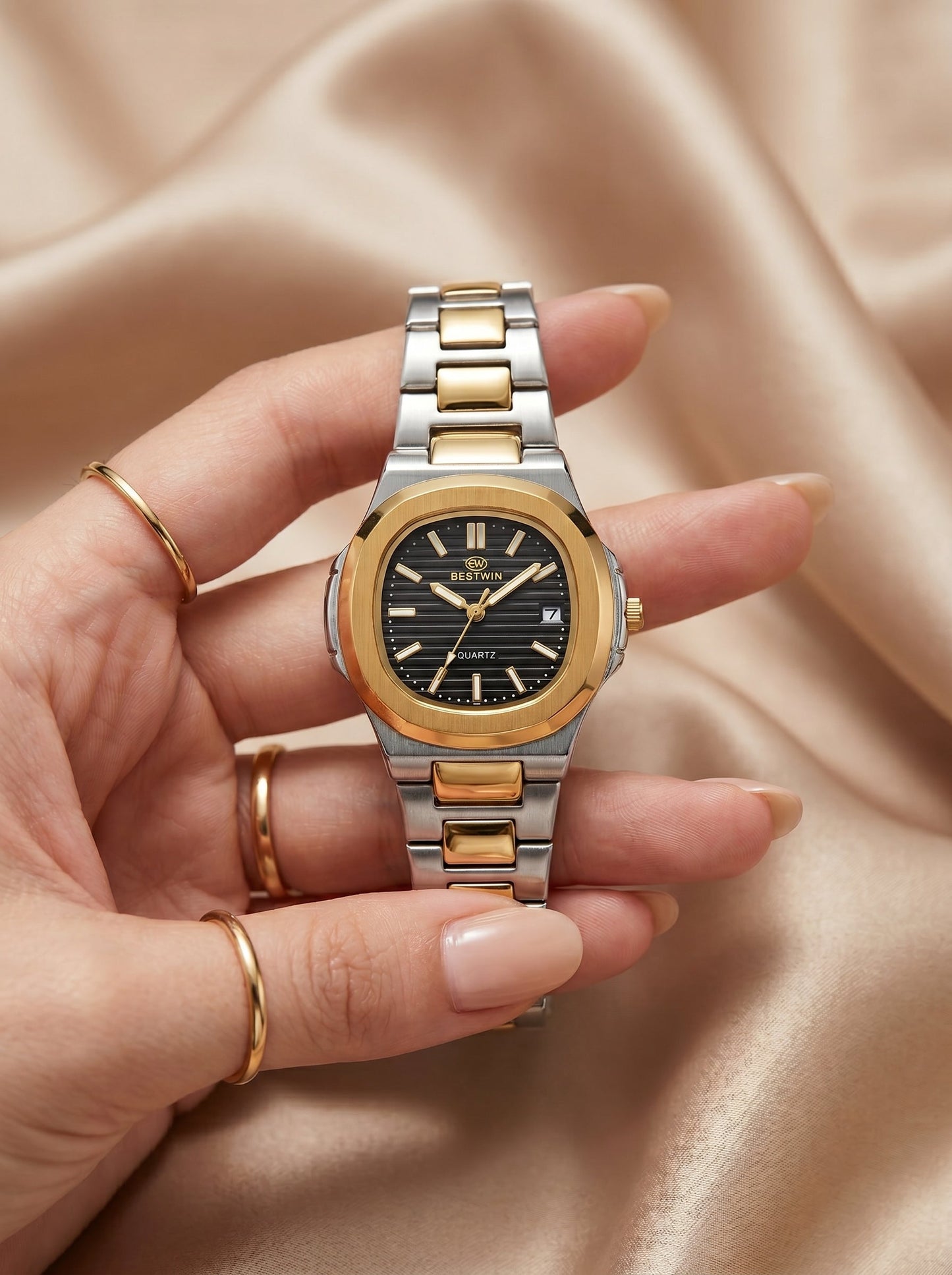 Best Win Two-Tone Women Watch