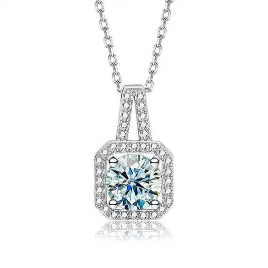 Blue Diamond Stone Necklace