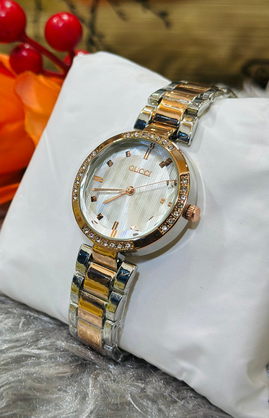 Gucci Recta Women Watch (Two-Tone)