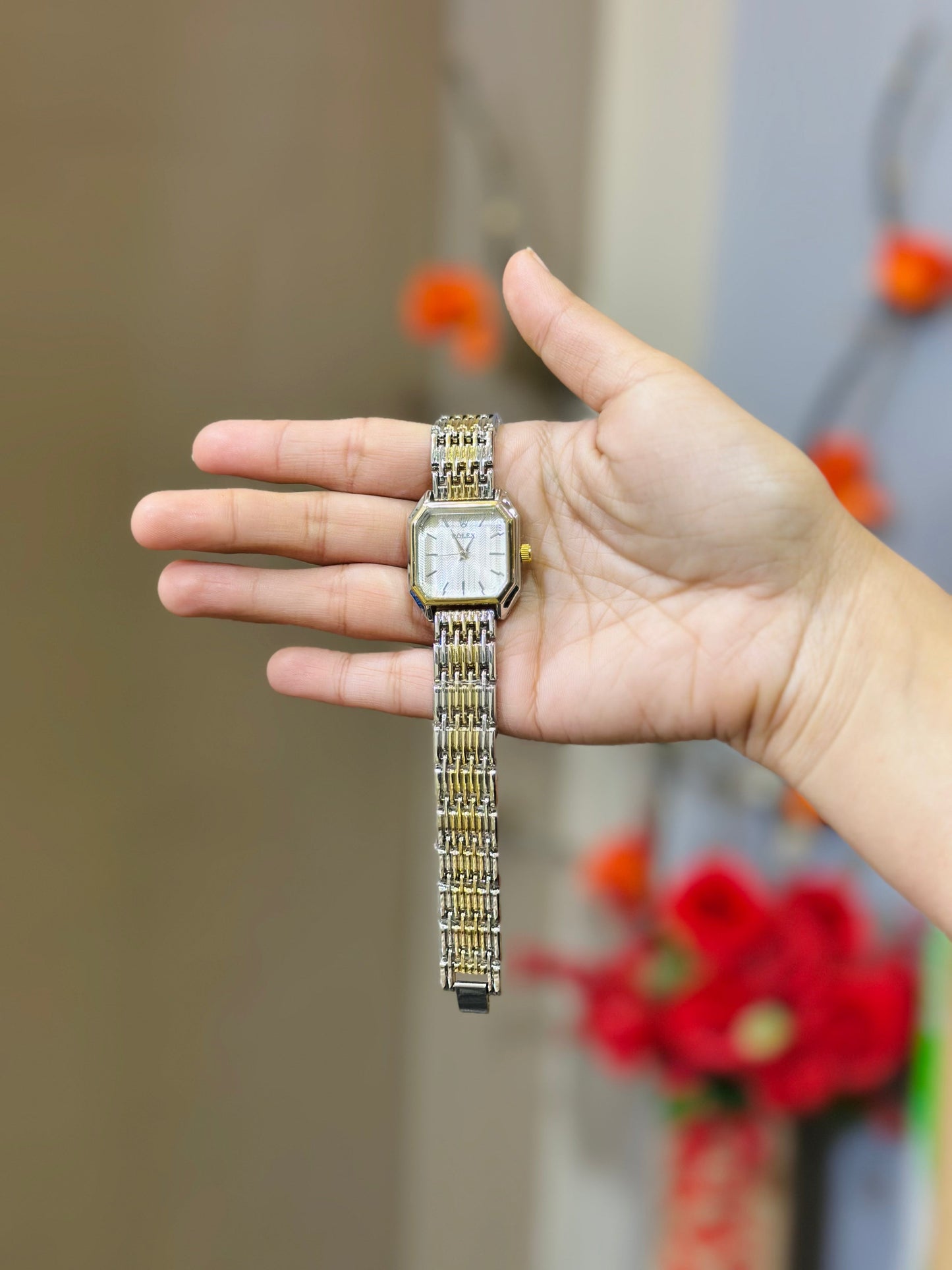 Cartier Mini Squared Women Watch (Two-Tone)