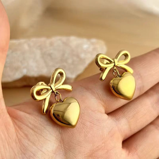 Heart Hanging Earrings