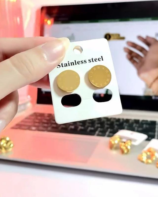 Golden Coin Earrings