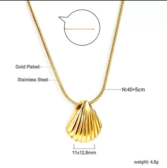 Stainless Steel 18K Gold plated nacklace