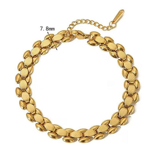 Golden Hops Stainless steel Braclete
