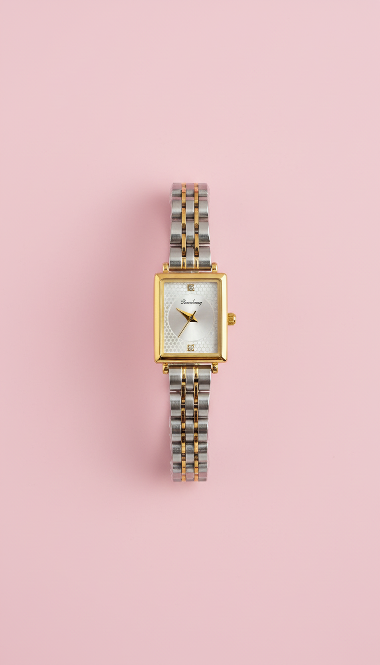 Petite Emerald Two Tone Women Watch