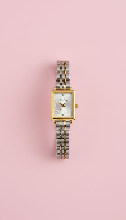 Petite Emerald Two Tone Women Watch